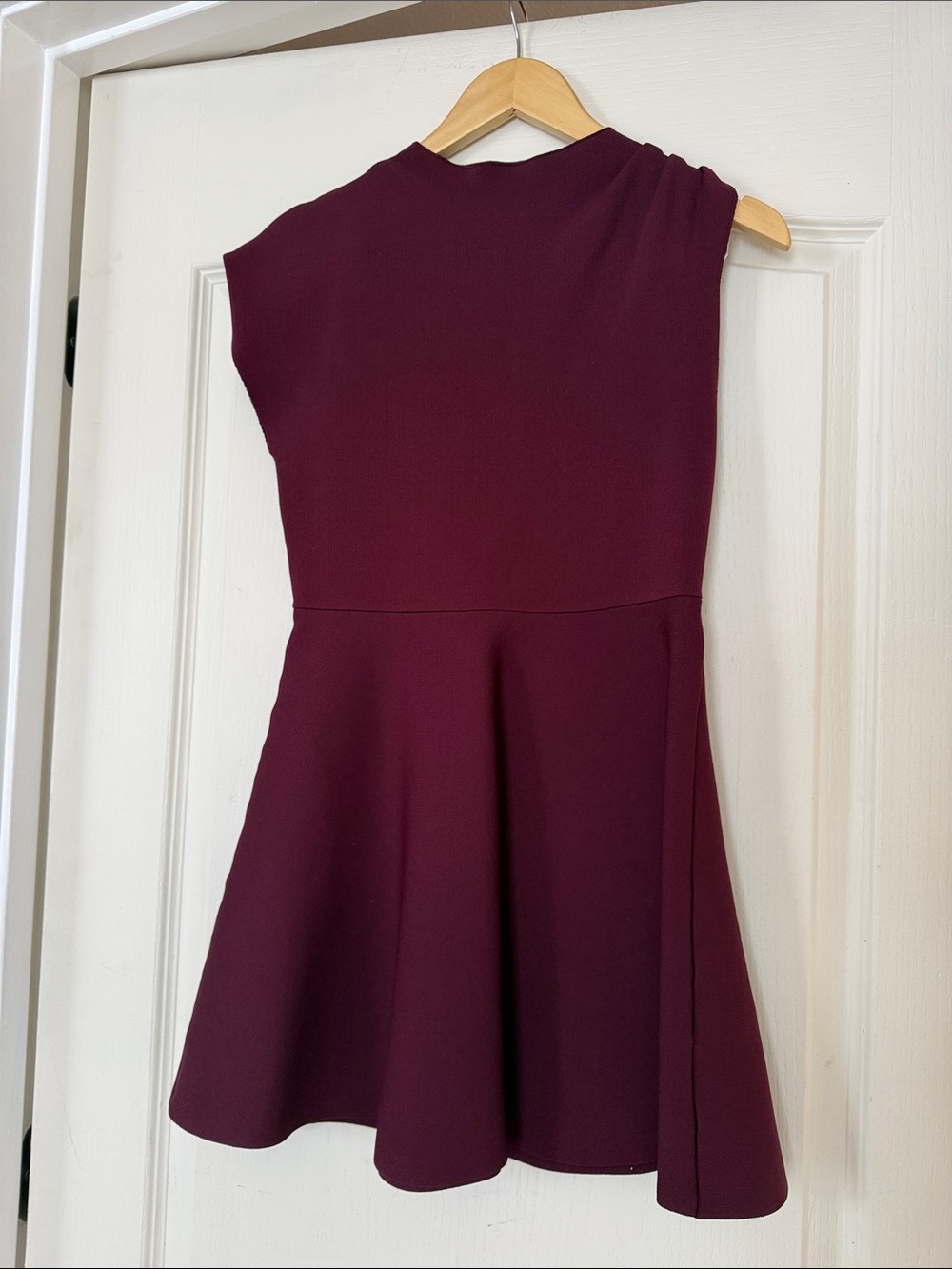 Zara Sleeveless Knit Dress in Burgundy